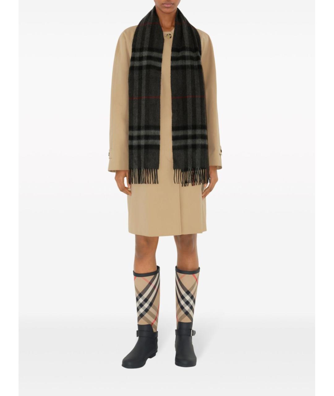 BURBERRY Антрацитовый шарф, фото 2