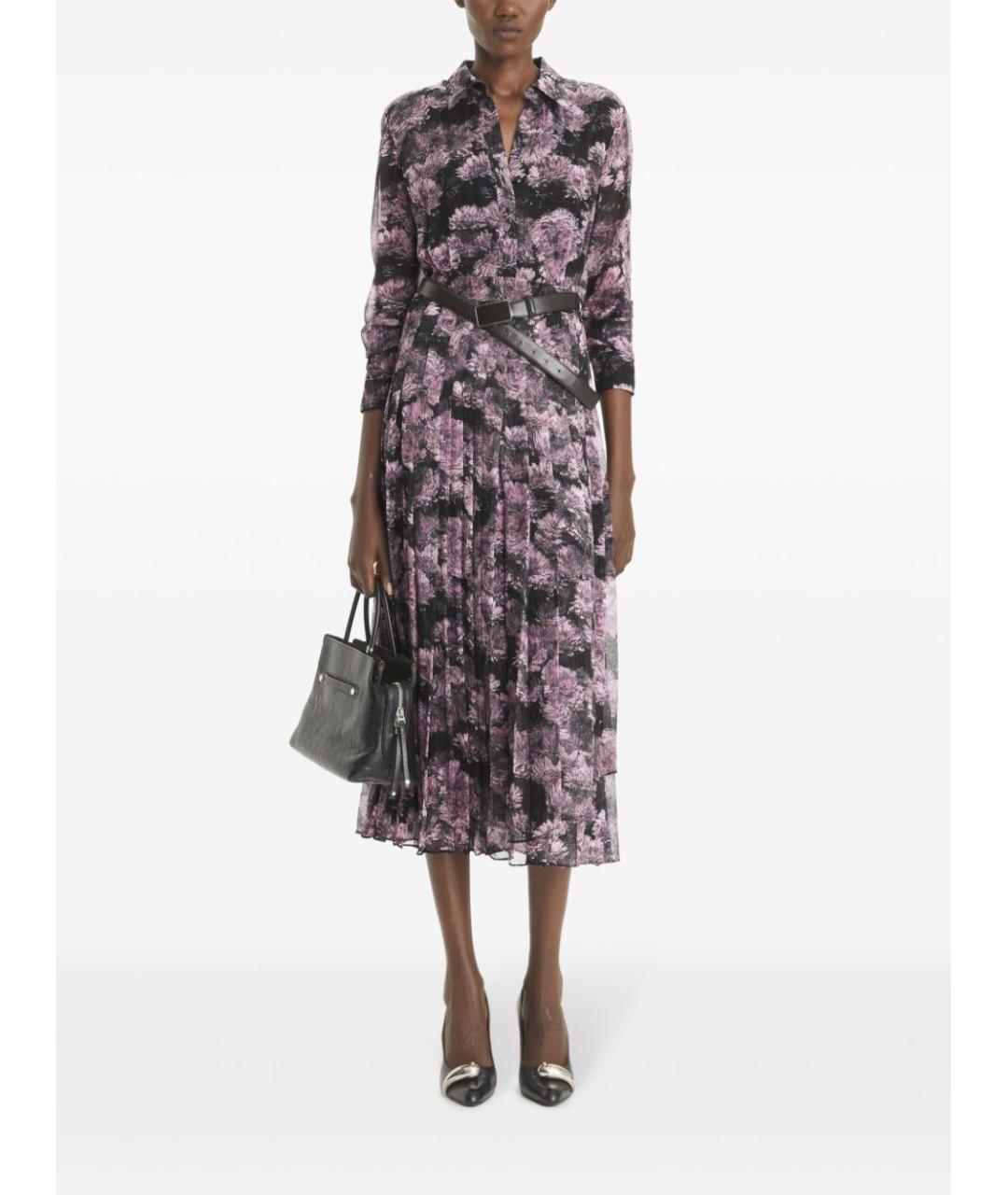 TORY BURCH Мульти шелковое платье, фото 2