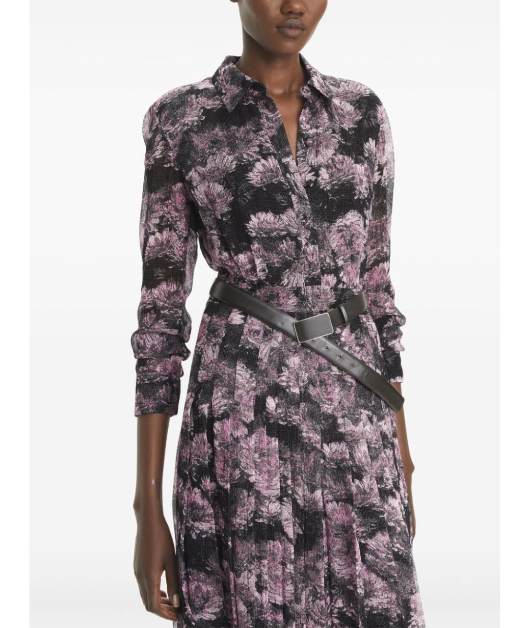 TORY BURCH Мульти шелковое платье, фото 3