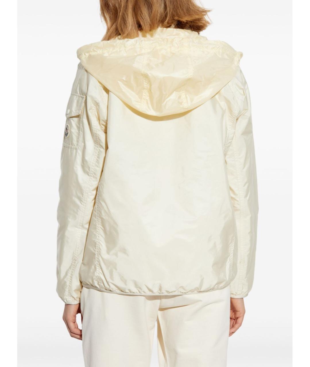MONCLER Бежевая полиамидовая куртка, фото 3