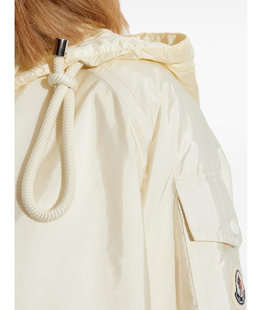 MONCLER Бежевая полиамидовая куртка, фото 2