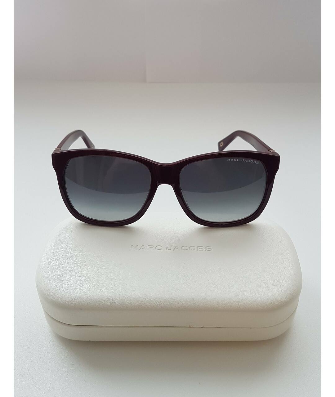 MARC JACOBS Бордовые пластиковые солнцезащитные очки, фото 4