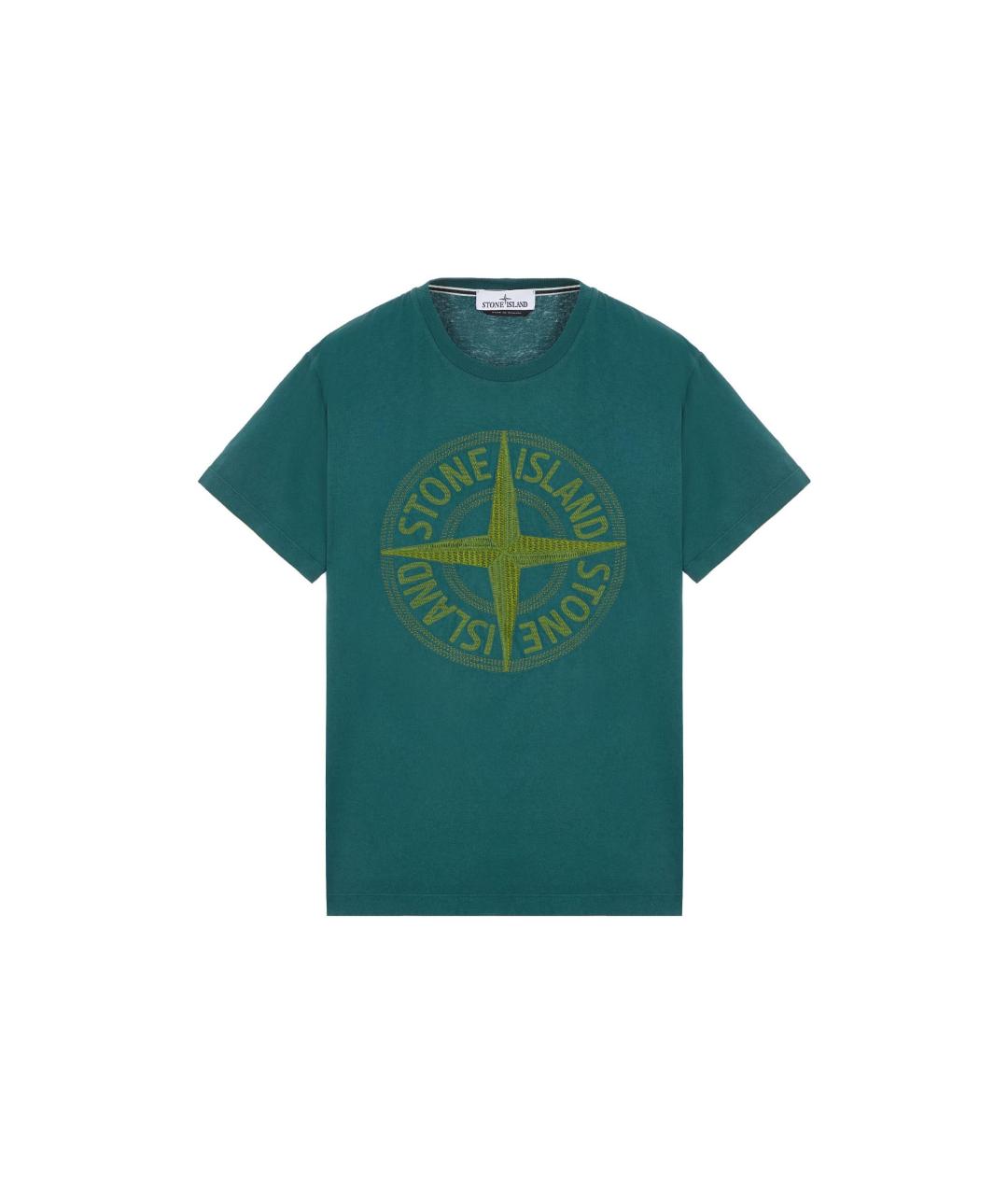 STONE ISLAND Зеленая футболка, фото 1