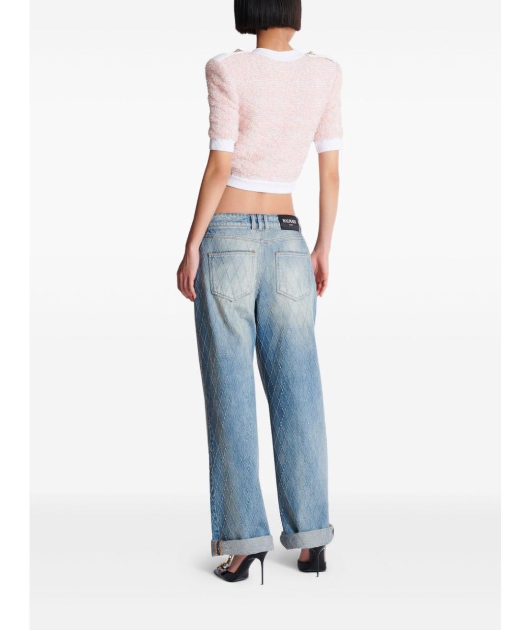 BALMAIN Розовый твидовый кардиган, фото 6