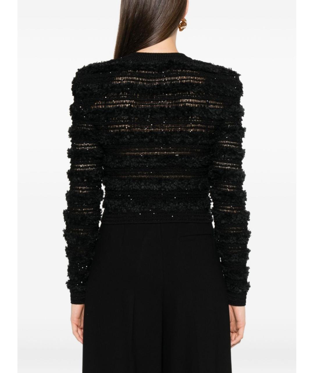 BALMAIN Черный вискозный кардиган, фото 4