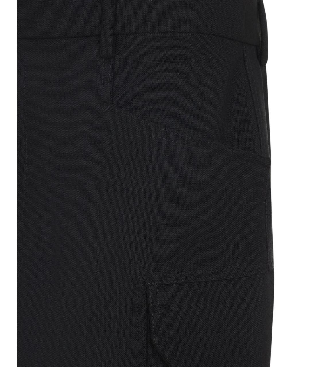 RICK OWENS Черная хлопковая юбка миди, фото 2