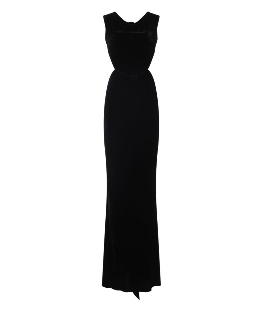 RICK OWENS Черное шелковое платье, фото 1