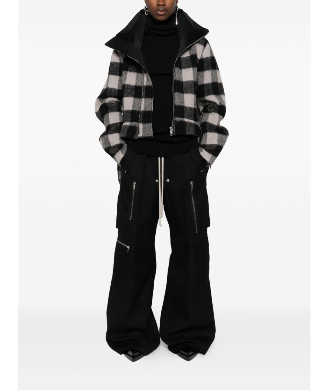 RICK OWENS Черная шерстяная водолазка, фото 3