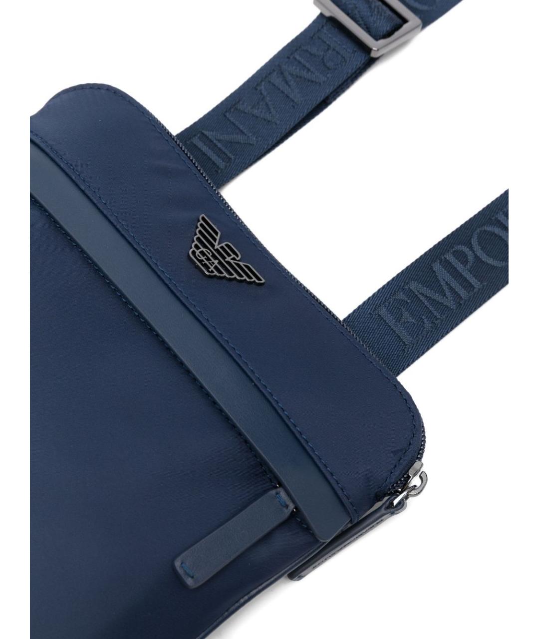 EMPORIO ARMANI Синяя сумка на плечо, фото 2