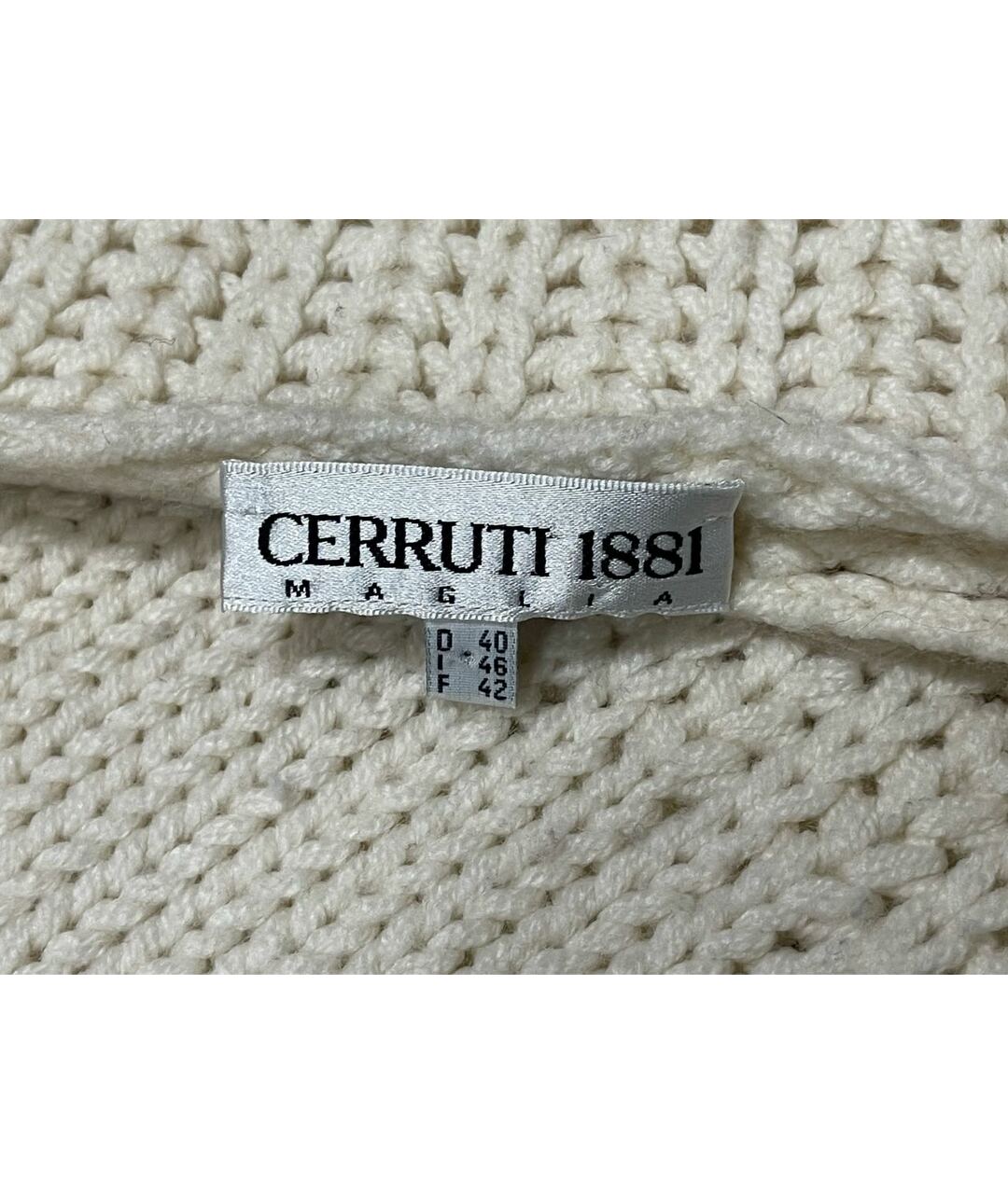 CERRUTI 1881 Белый шерстяной джемпер / свитер, фото 3