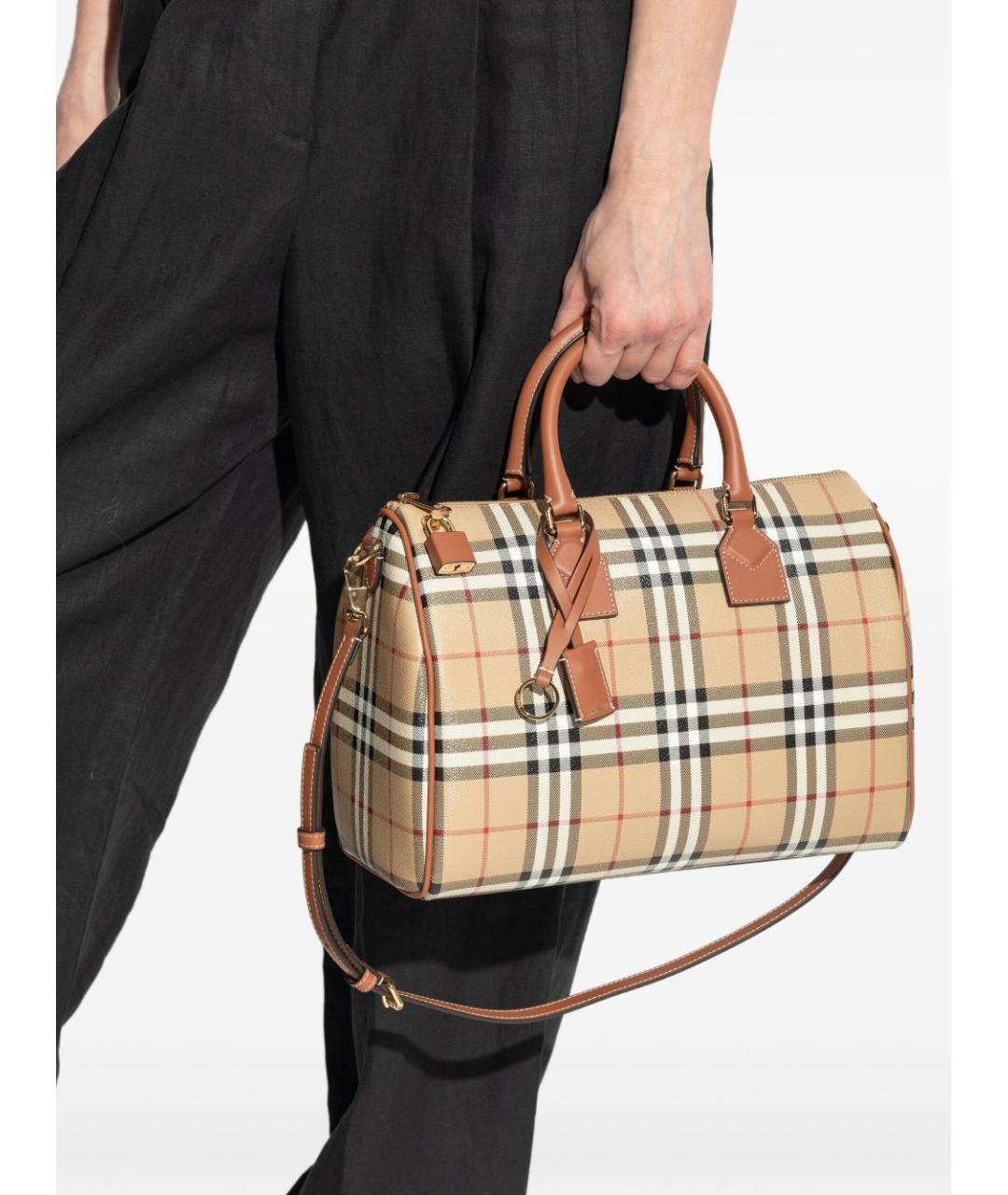 BURBERRY Бежевая сумка тоут, фото 6