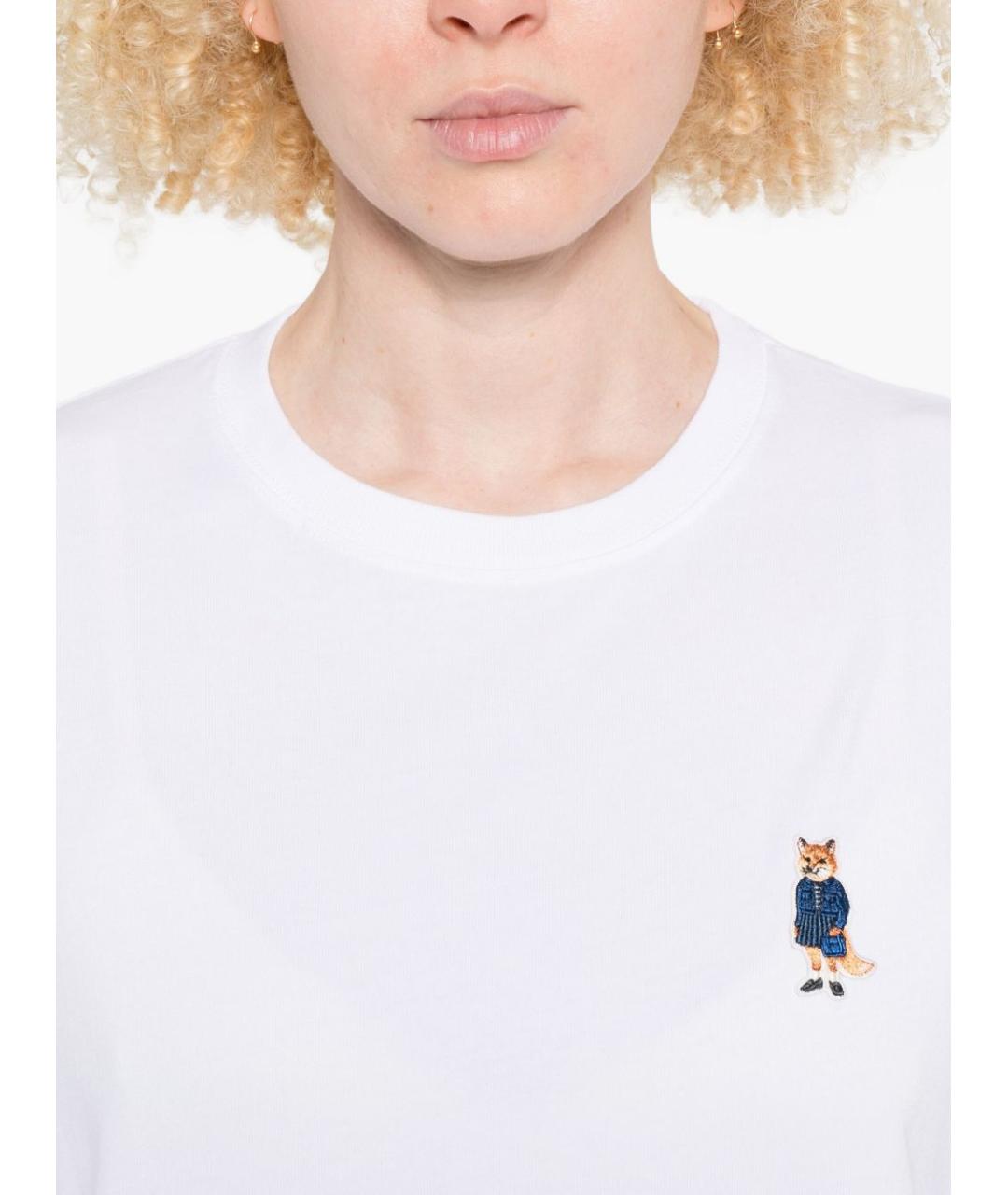 MAISON KITSUNE Белая футболка, фото 3