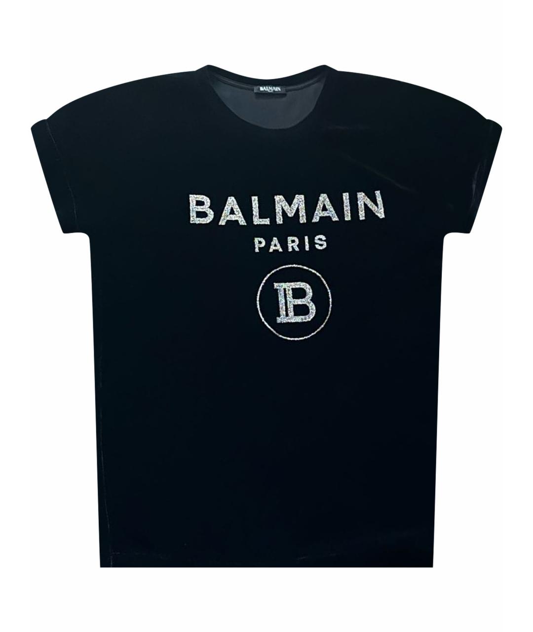 BALMAIN Черная бархатная блузы, фото 1