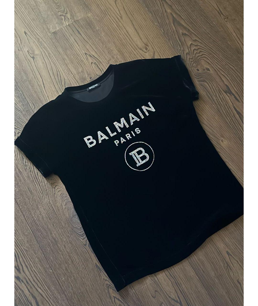 BALMAIN Черная бархатная блузы, фото 6