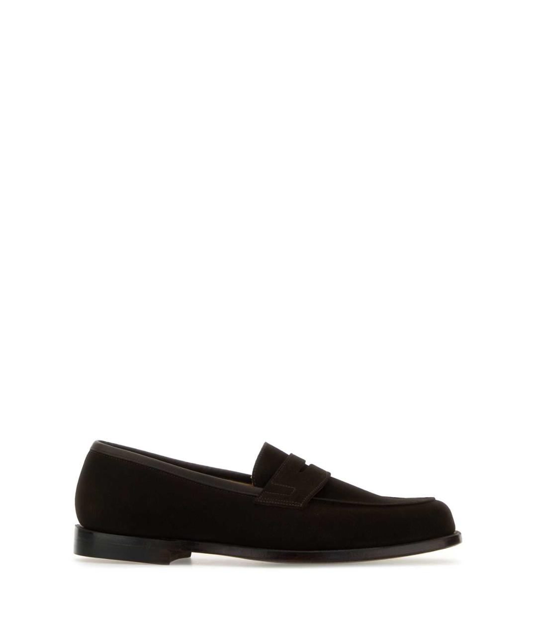CROCKETT&JONES Коричневые замшевые лоферы, фото 1
