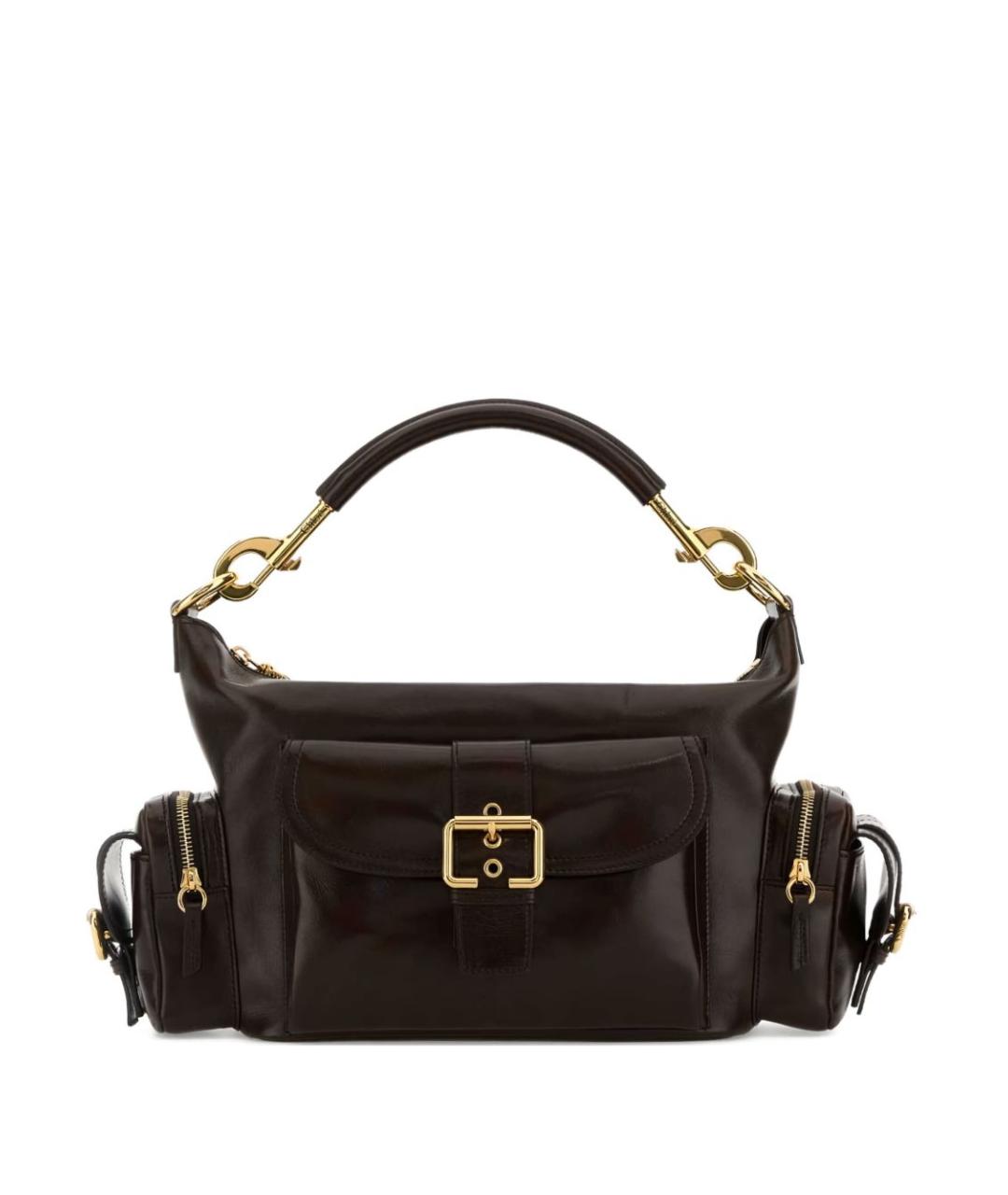 CHLOE Коричневая кожаная сумка через плечо, фото 1