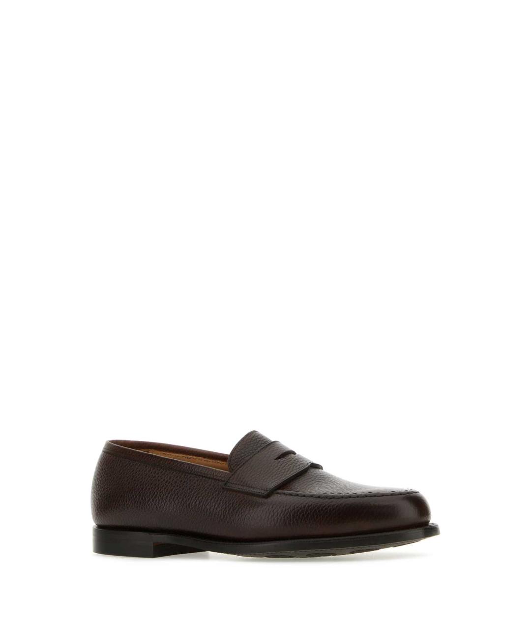 CROCKETT&JONES Коричневые кожаные лоферы, фото 2