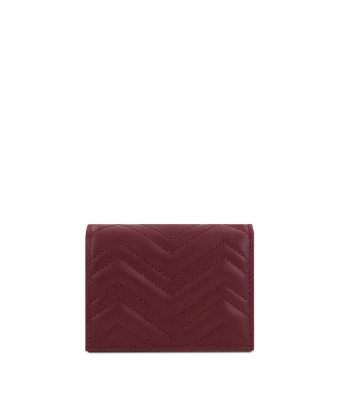 GUCCI Бордовый кожаный кошелек, фото 4