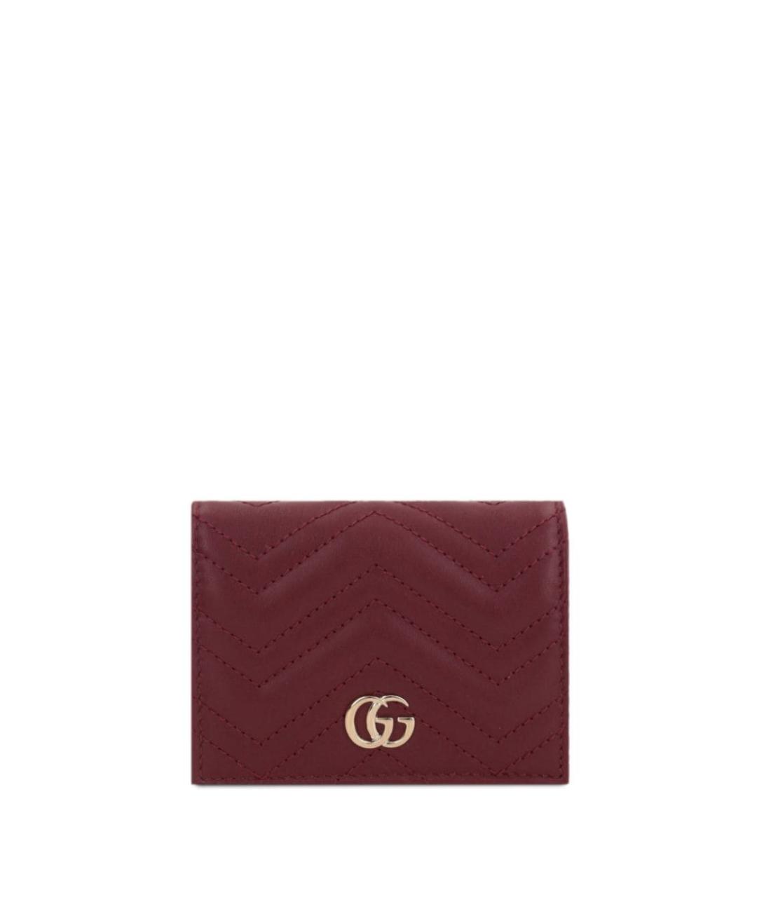 GUCCI Бордовый кожаный кошелек, фото 2