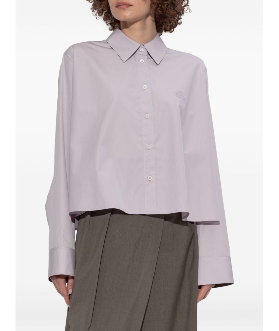 LOEWE Фиолетовая хлопковая рубашка, фото 3