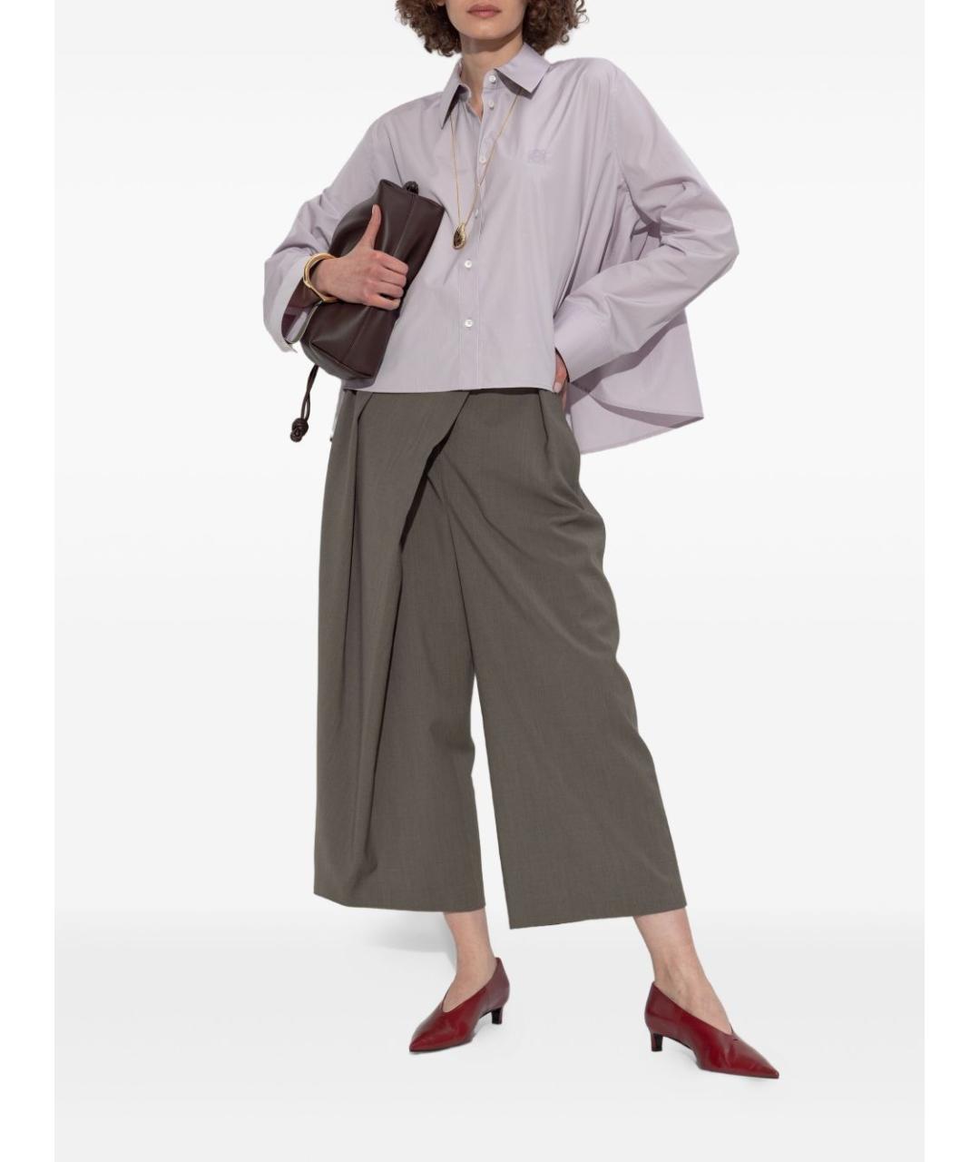 LOEWE Фиолетовая хлопковая рубашка, фото 5