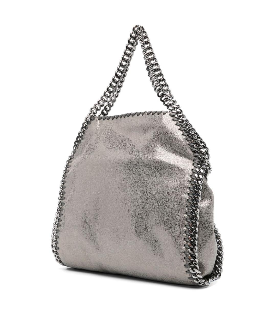 STELLA MCCARTNEY Серая синтетическая сумка тоут, фото 3