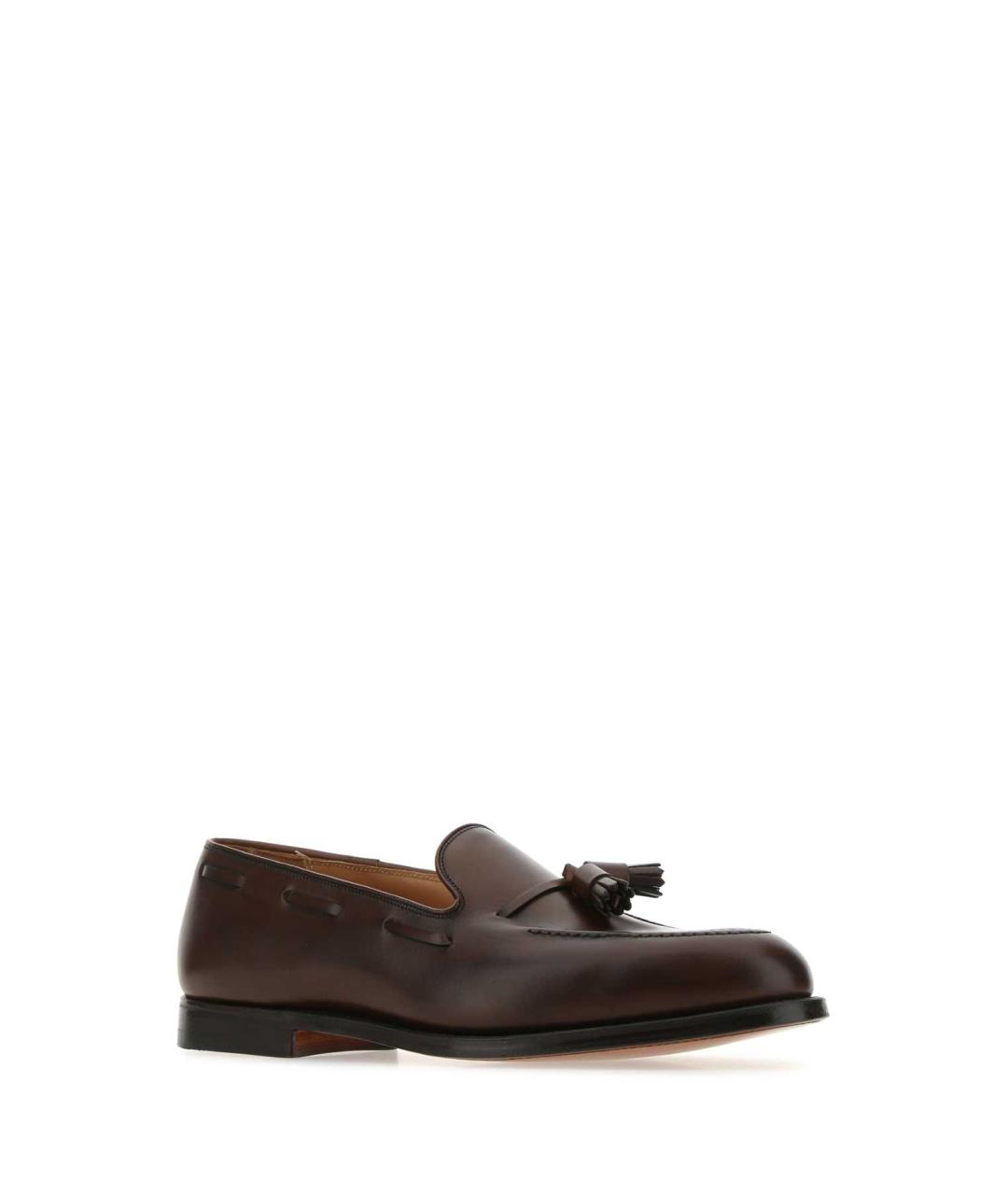 CROCKETT&JONES Коричневые кожаные лоферы, фото 2