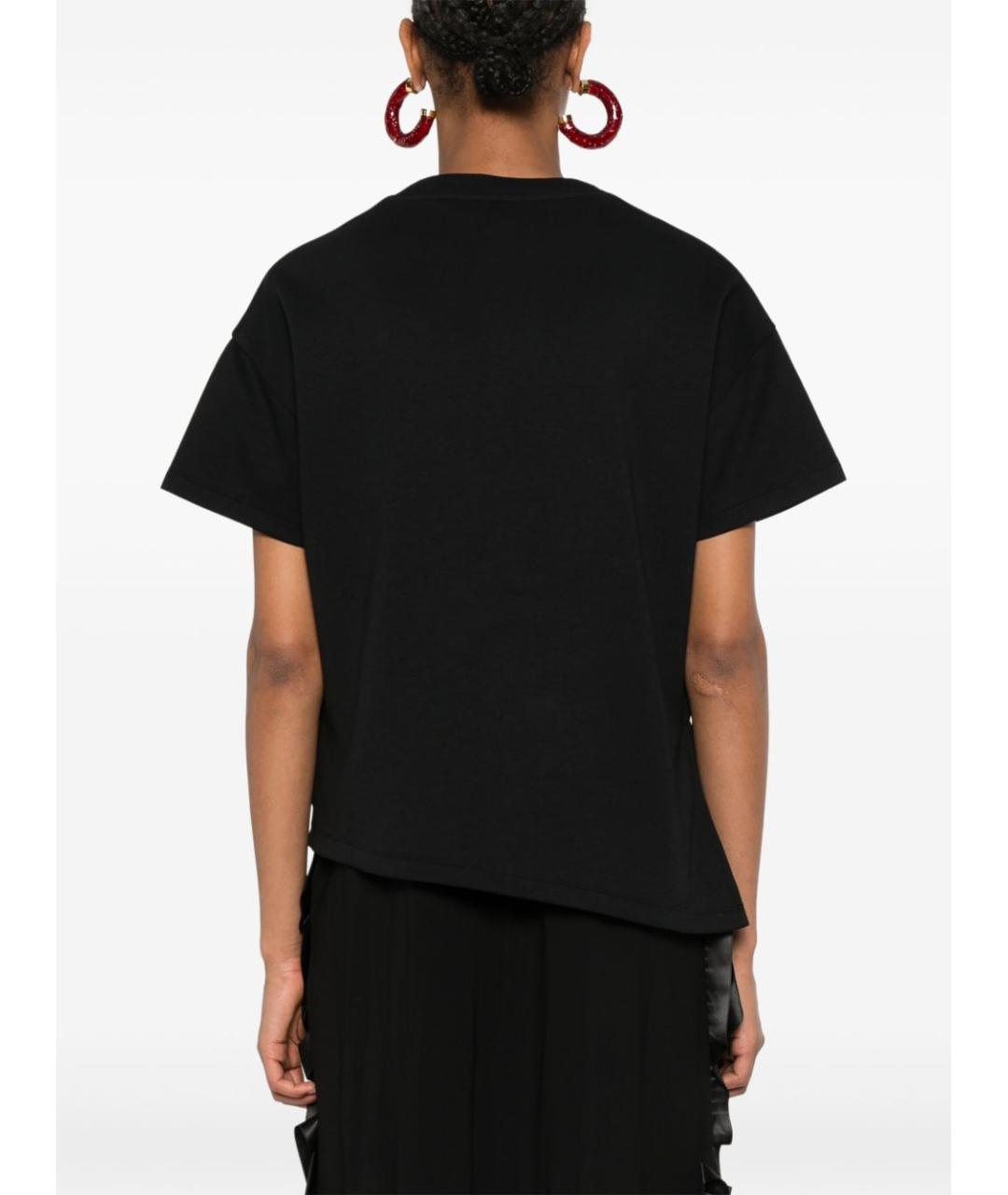 LOEWE Черная хлопковая футболка, фото 3