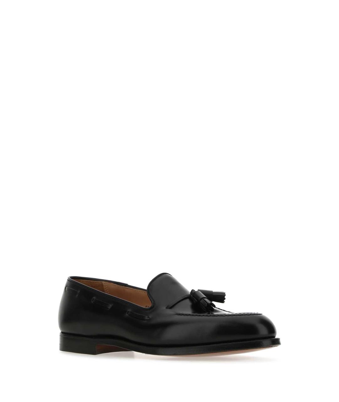 CROCKETT&JONES Черные кожаные лоферы, фото 2