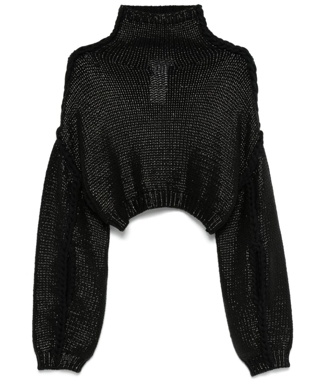 SPORTMAX Черный хлопковый джемпер / свитер, фото 1