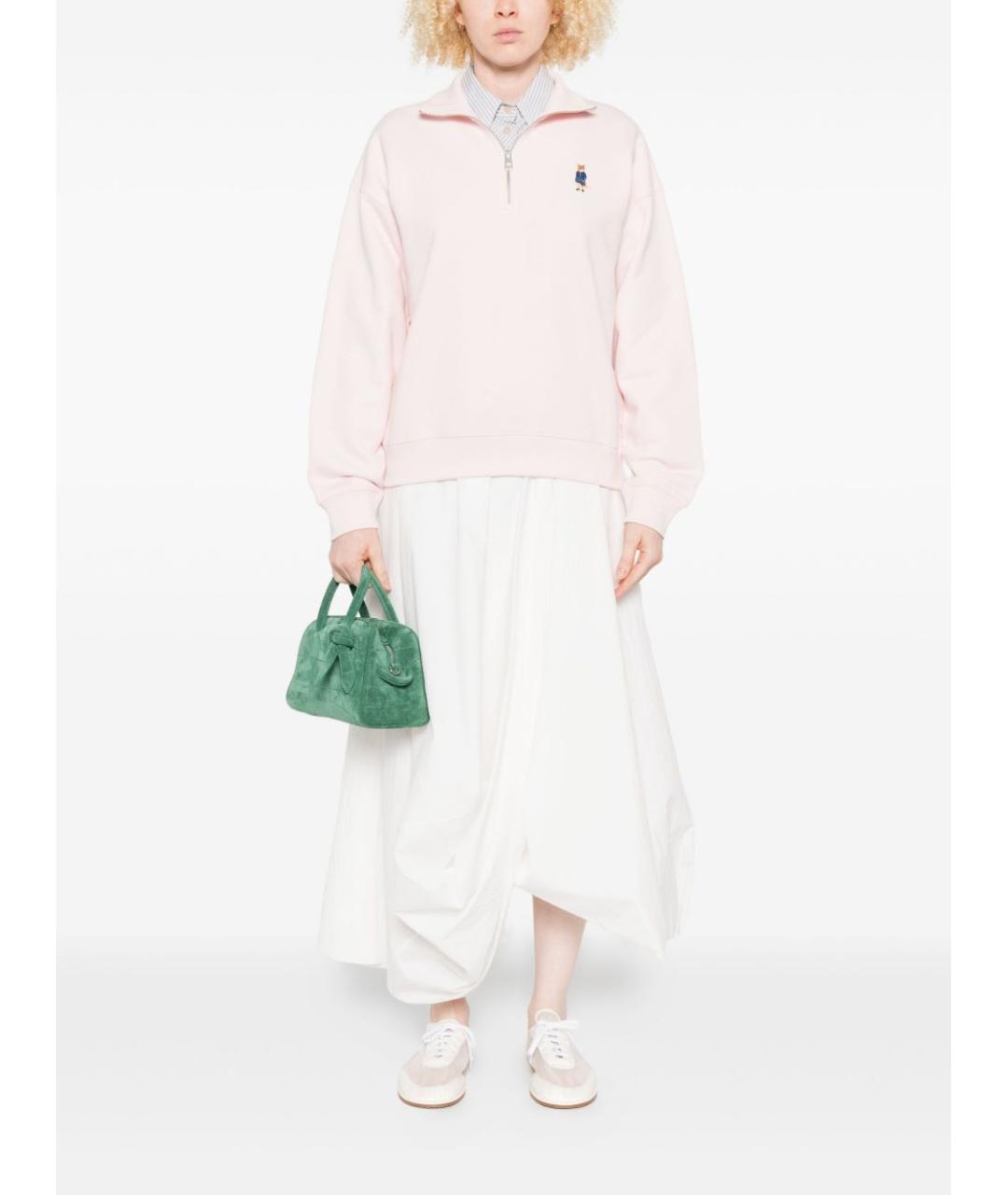 MAISON KITSUNE Розовый джемпер / свитер, фото 4