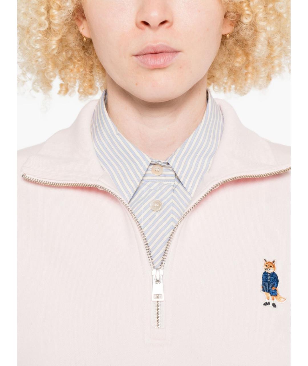 MAISON KITSUNE Розовый джемпер / свитер, фото 2