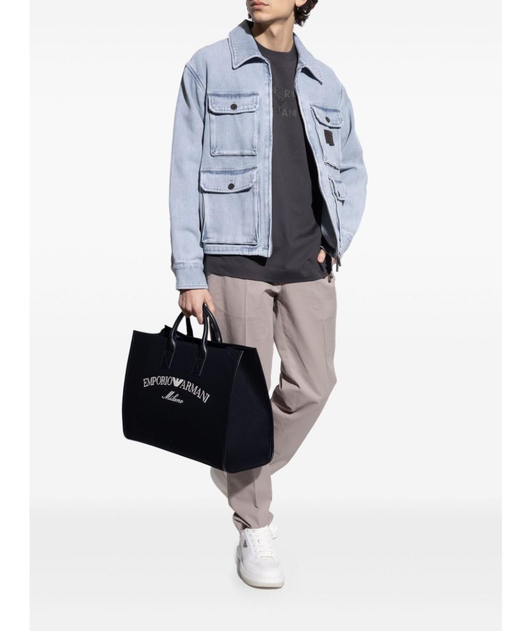 EMPORIO ARMANI Белые низкие кроссовки / кеды, фото 2