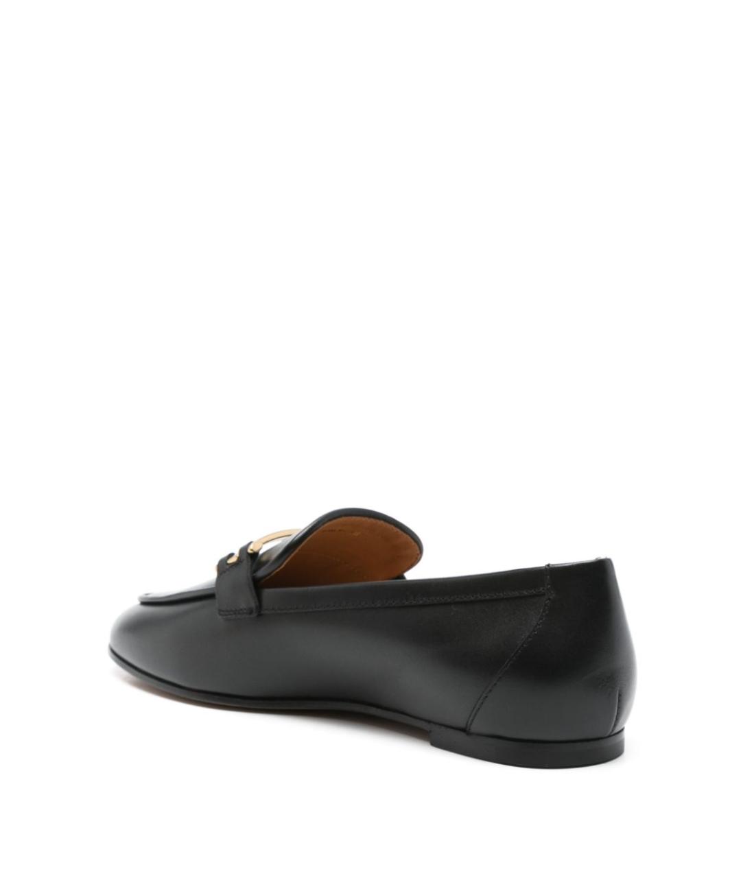 TOD'S Черные кожаные лоферы, фото 2