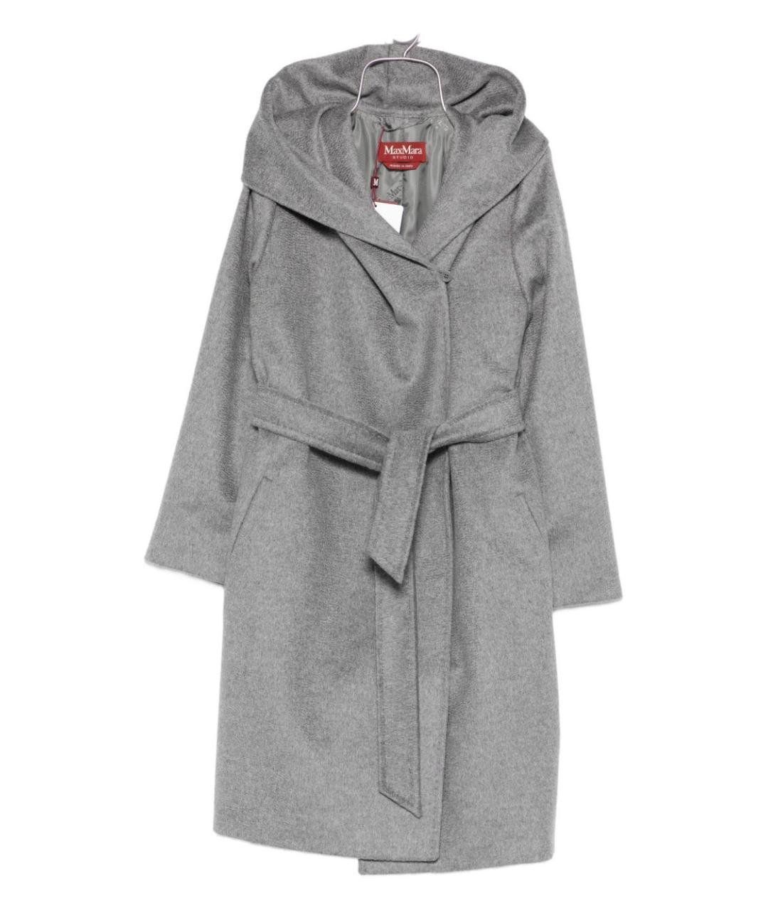 MAX MARA Серое пальто, фото 1