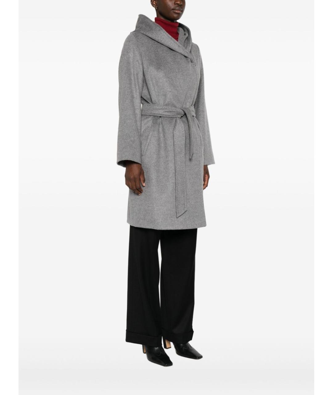 MAX MARA Серое пальто, фото 3