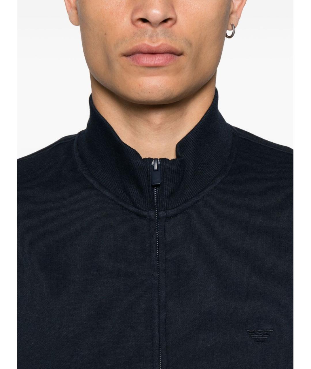EMPORIO ARMANI Синий хлопковый спортивный костюм, фото 4