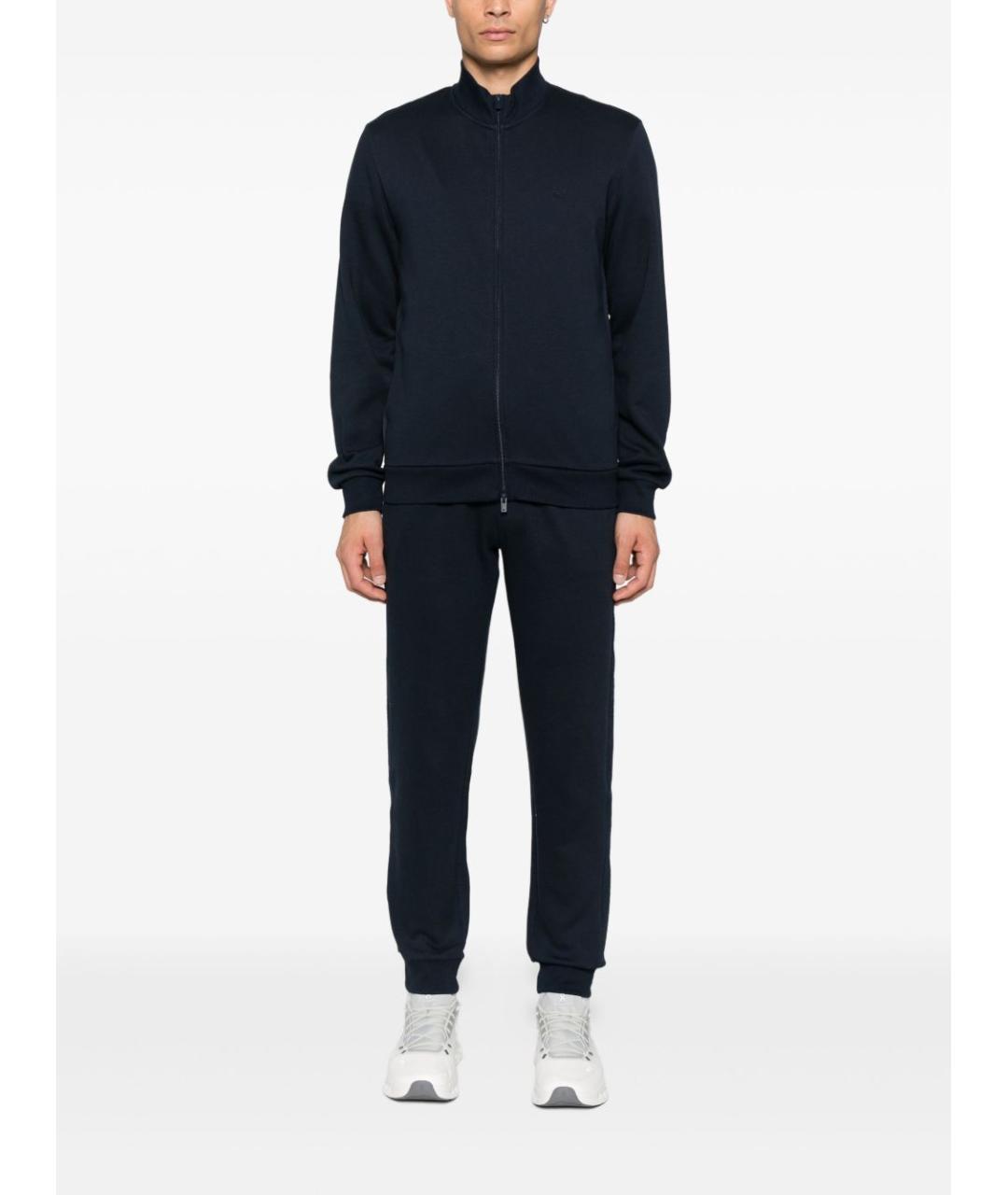 EMPORIO ARMANI Синий хлопковый спортивный костюм, фото 3
