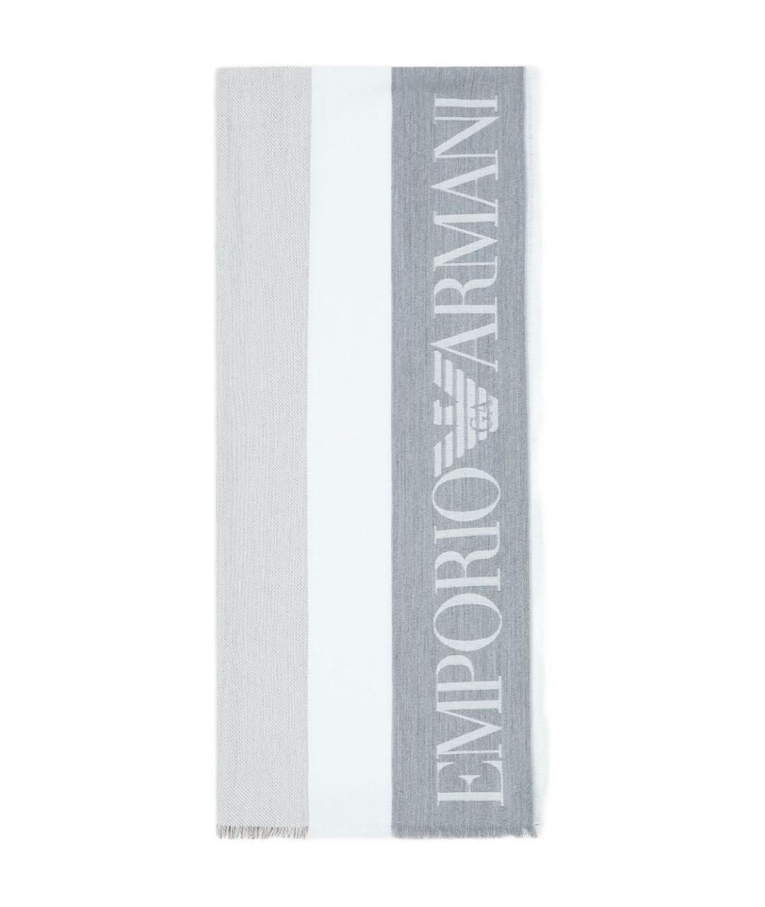 EMPORIO ARMANI Серый шарф, фото 1