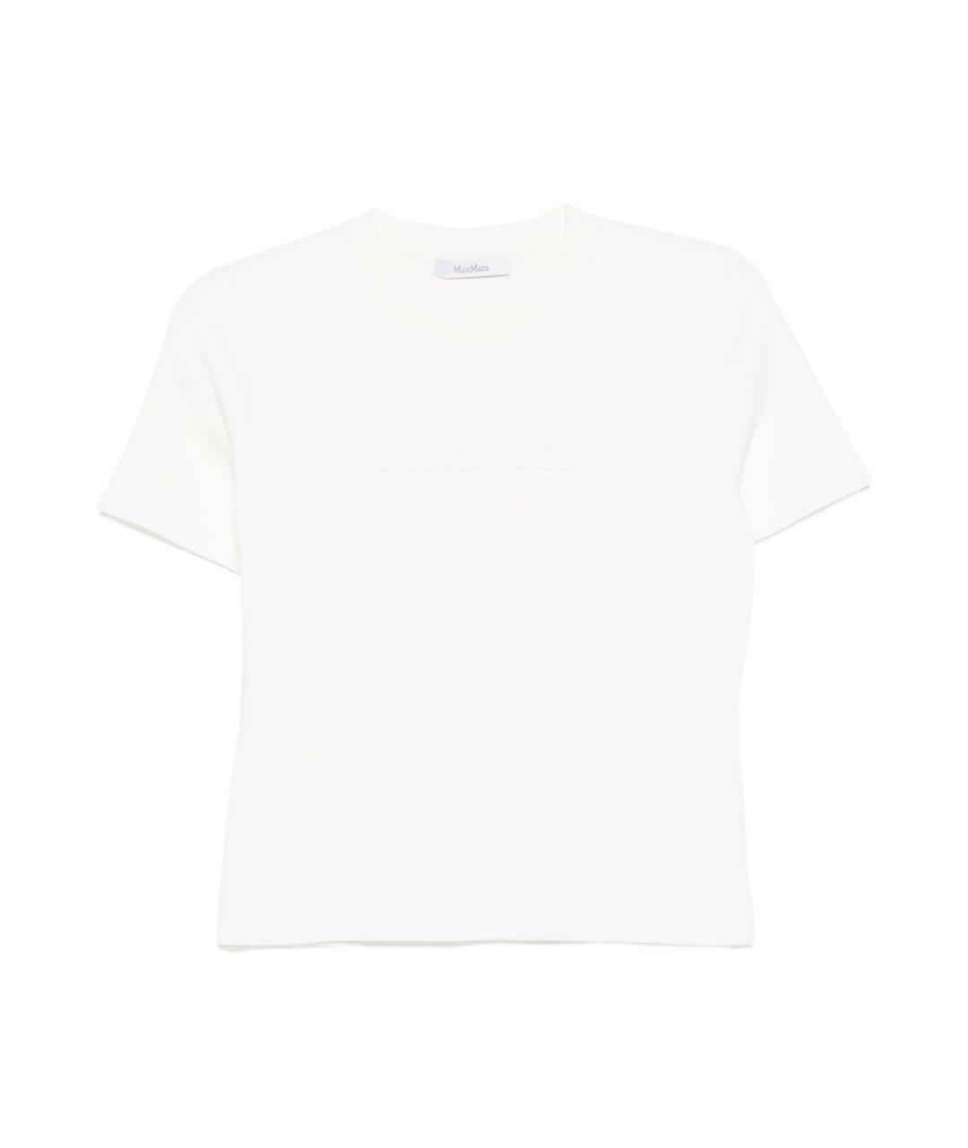 MAX MARA Белая футболка, фото 1