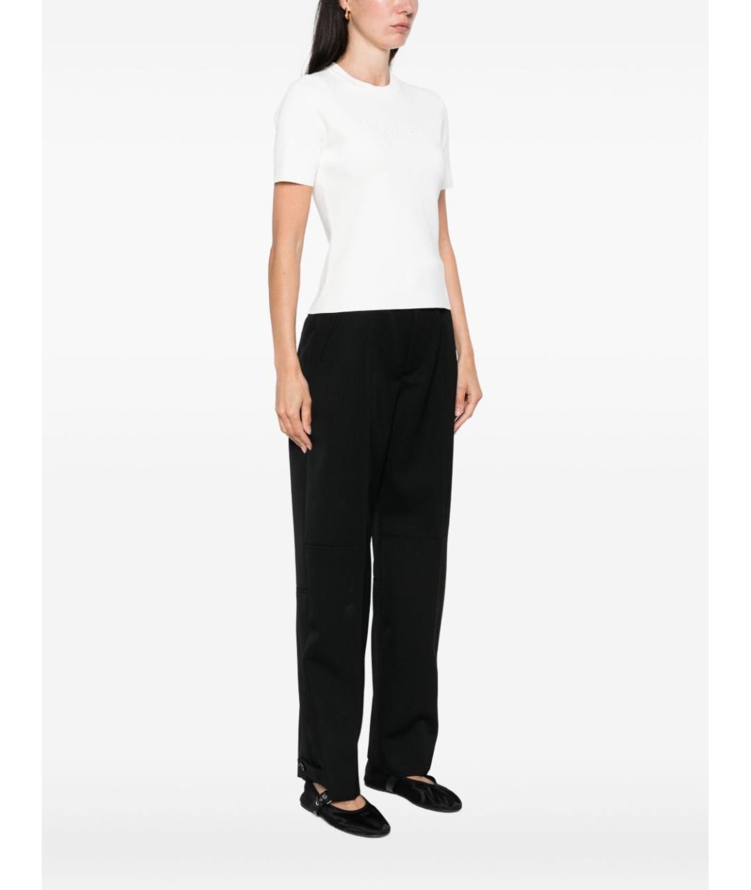 MAX MARA Белая хлопковая футболка, фото 5