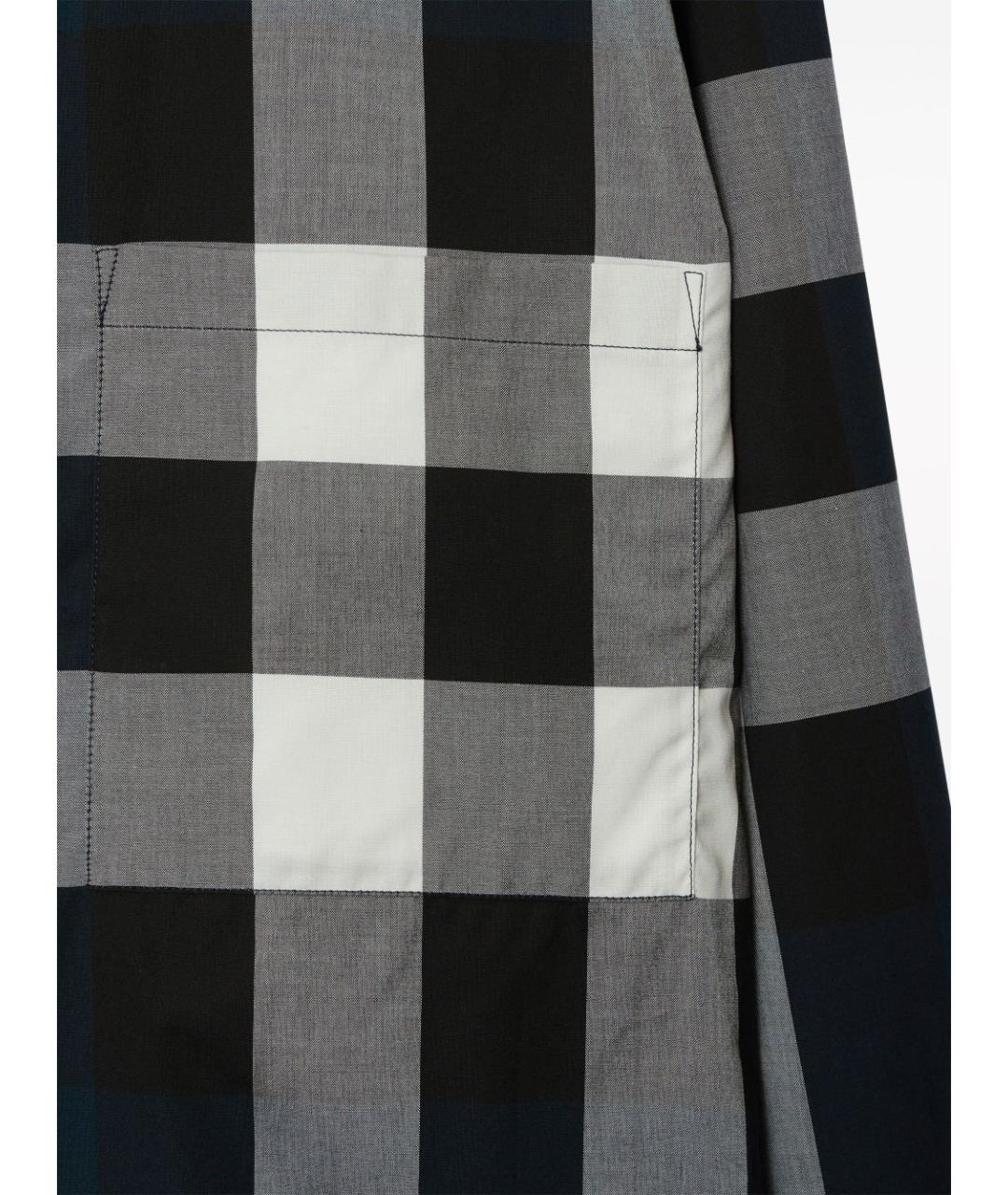 BURBERRY Синяя хлопковая кэжуал рубашка, фото 3