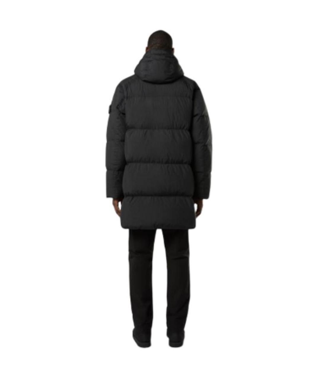 STONE ISLAND Черный пуховик, фото 4