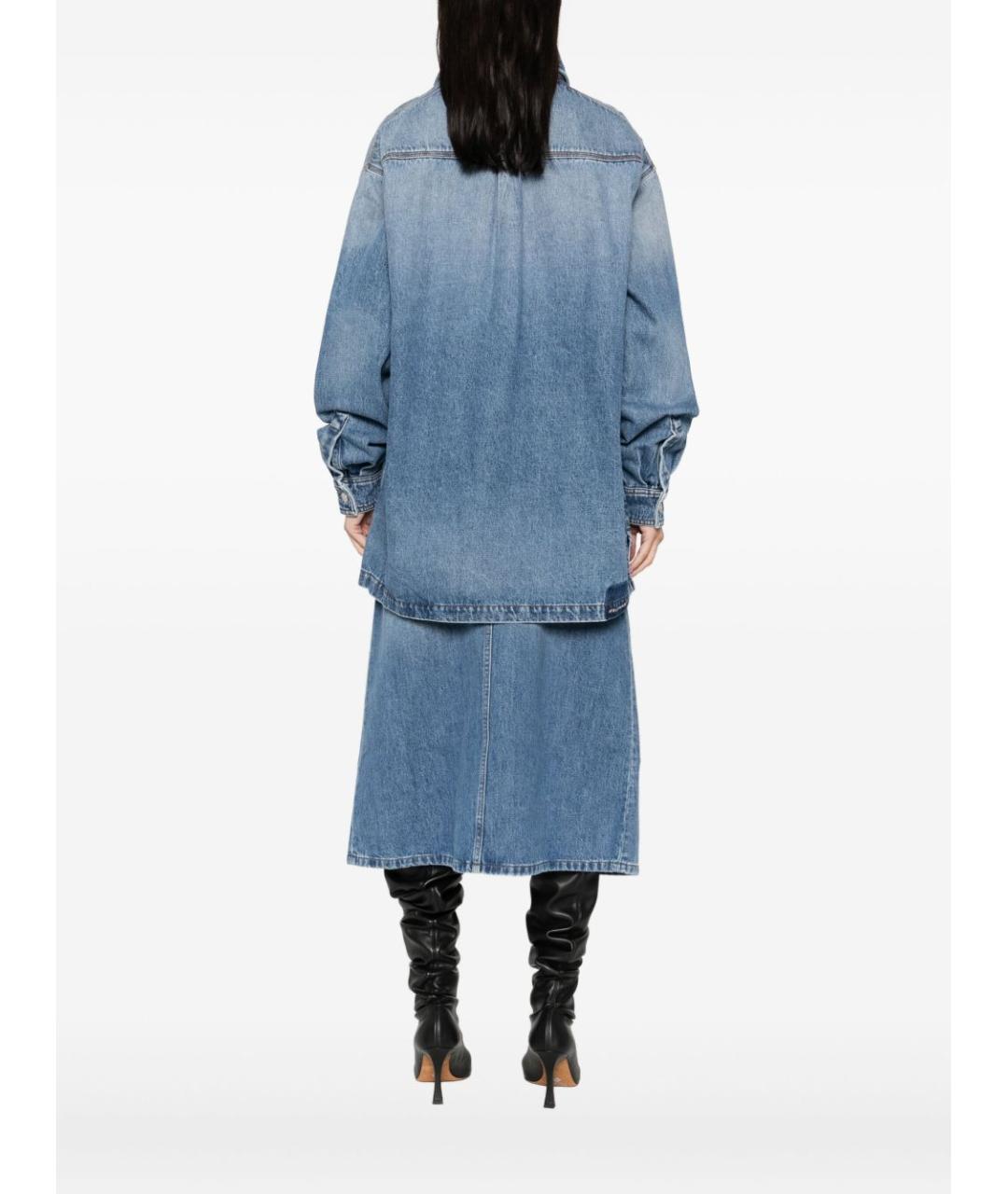 STELLA MCCARTNEY Синяя хлопковая рубашка, фото 4