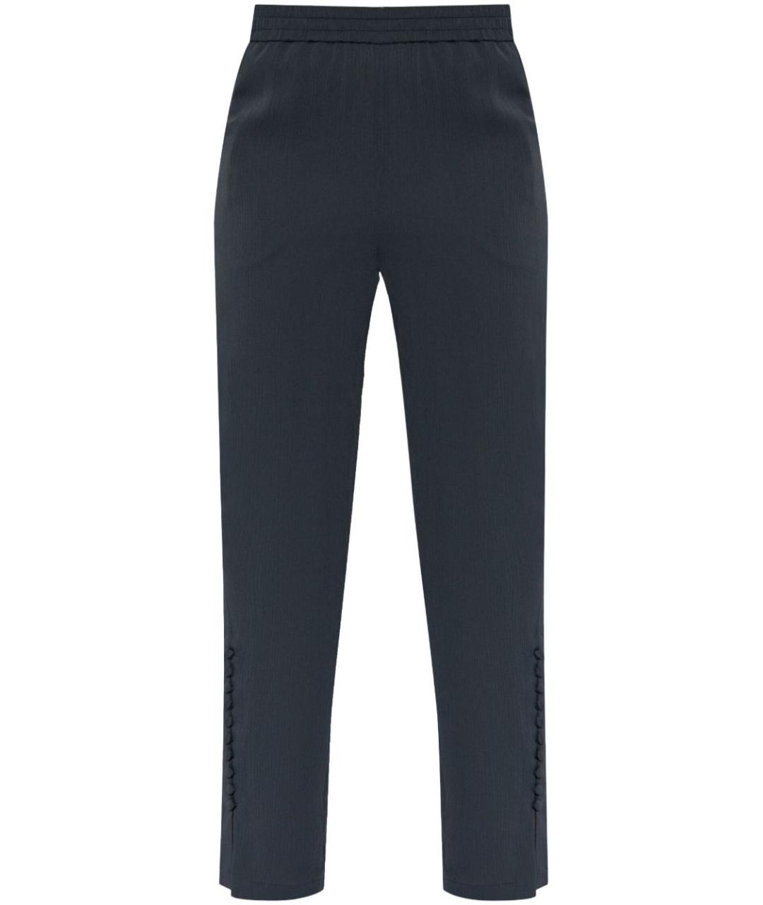 EMPORIO ARMANI Синие полиэстеровые брюки узкие, фото 1