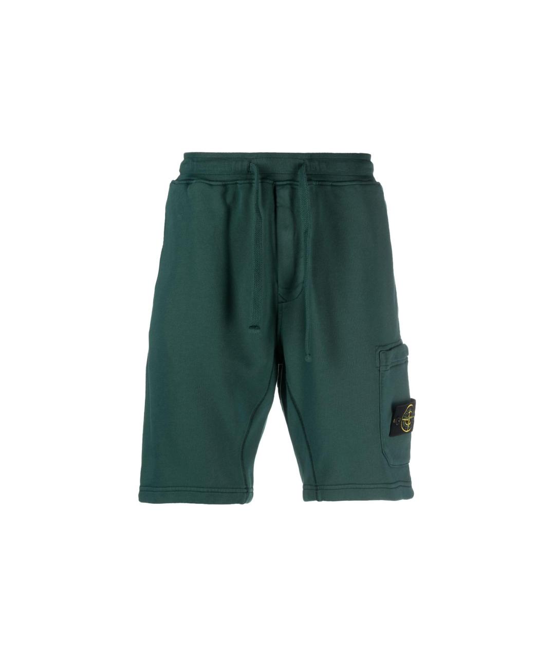STONE ISLAND Зеленые шорты, фото 1