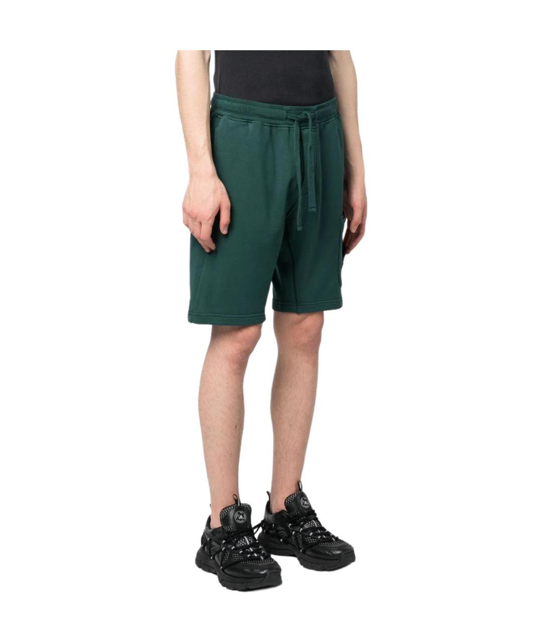 STONE ISLAND Зеленые шорты, фото 4