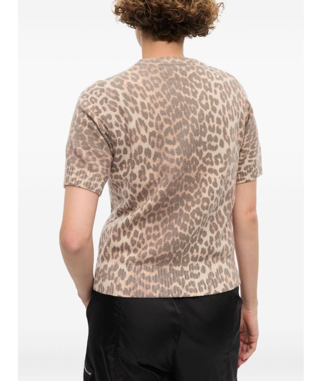 GANNI Коричневая футболка, фото 2