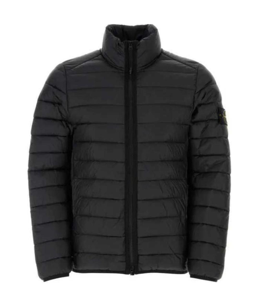 STONE ISLAND Черный пуховик, фото 1