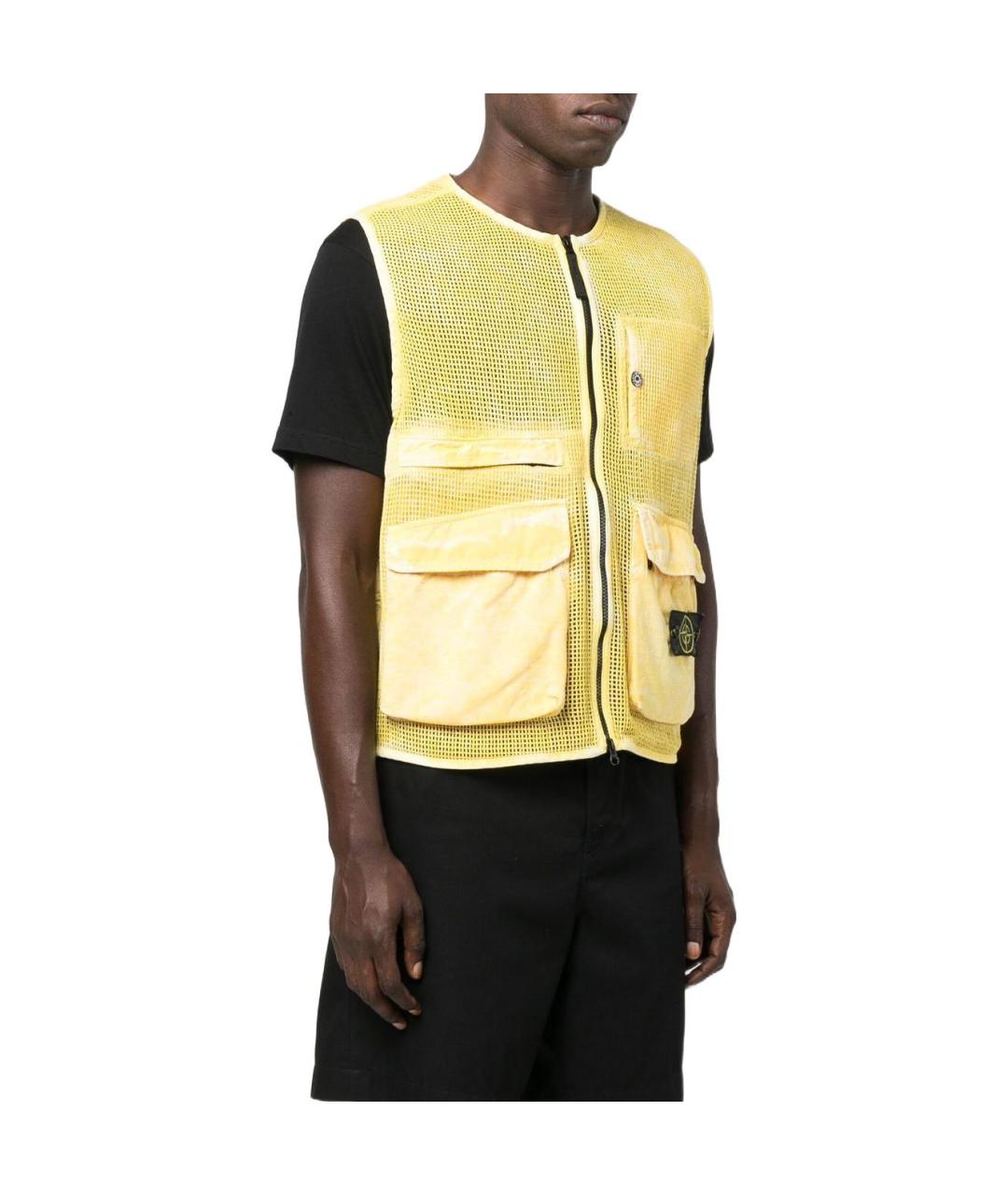 STONE ISLAND Желтый жилет, фото 3